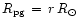 $R_{\rm pg}\,=\,r\,R_{\odot}$