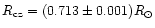 $R_{\rm cz}=(0.713\pm0.001)R_{\odot}$