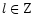 $l \in {\rm Z}$
