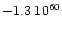 $- 1.3\; 10^{60}$