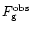 $F^{\rm obs}_{\rm g}$
