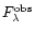 $F^{\rm obs}_{\lambda}$