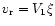 $v_{\rm r} = V_1\xi$