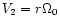 $V_2 = r\Omega_0$