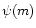 $\psi(m)$