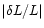 $\vert\delta L/L\vert$
