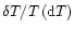 $\delta T/T\,({\rm d}T)$