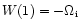 $W(1)=-\Omega_{\rm i}$