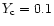 $Y_{\rm c} = 0.1$