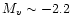 $M_{v}\sim -2.2$
