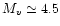 $M_{v} \simeq 4.5$