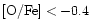 ${\rm [O/Fe]} < -0.4$