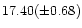 $17.40(\pm 0.68)$