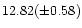 $12.82(\pm 0.58)$