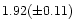 $1.92(\pm 0.11)$