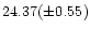 $24.37(\pm 0.55)$