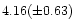 $4.16(\pm 0.63)$