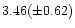 $3.46(\pm 0.62)$