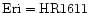 ${\rm Eri}={\rm HR}1611$