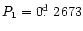 $P_1=0\hbox{$.\!\!^{\rm d}$ }2673$