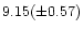 $9.15(\pm 0.57)$
