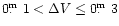 $0\hbox{$.\!\!^{\rm m}$ }1<\Delta V\leq0\hbox{$.\!\!^{\rm m}$ }3$