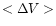 $<\Delta V >$
