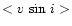 $<v\,\sin\,i >$