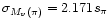 $\sigma_{M_v(\pi)}=2.171s_{\pi}$
