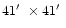 $41\hbox {$^\prime $ }\times 41\hbox {$^\prime $ }$