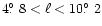 $4\hbox{$.\!\!^\circ$ }8 < \ell < 10\hbox{$.\!\!^\circ$ }2$