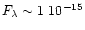 $F_\lambda\sim 1~10^{-15}$