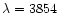 $\lambda=3854$