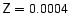${\mathsf{Z=0.0004}}$