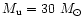 $M_{\rm u} = 30~M_\odot$