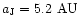 $a_{\rm J}=5.2~{\rm AU}$