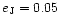 $e_{\rm J}=0.05$