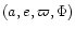 $(a,e,\varpi,\Phi)$