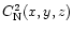 $C_{\rm N}^2(x, y, z)$