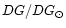 $DG/DG_{\odot}$