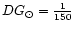 $DG_{\odot}=\frac{1}{150}$