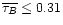 $\overline{\tau_{B}} \leq 0.31$