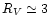 $R_{V}\simeq 3$