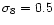 $\sigma_8=0.5$