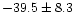$-39.5 \pm 8.3$