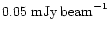 $0.05 \mbox{ mJy\,beam}^{-1}$
