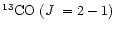 $^{13} \mbox{CO } (\mbox{$J$ } = 2 - 1)$