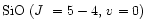 $\mbox{SiO } (\mbox{$J$ } = 5 - 4, \, v = 0)$