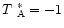 $\mbox{$T$ }_{\rm A}^{*}= -1$