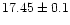 $17.45\pm0.1$